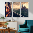 Harry Castle Wall Art Canvas Print, Wizard School Wall Art