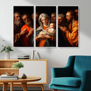 Religious Canvas Wall Art Print - Madonna and Child with