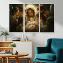 Mary Jesus Canvas Wall Art Print - Madonna and Child with