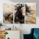 Abstract Horse Wall Art Canvas Print – Large Western