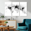 Abstract World Map Wall Art – Framed Geometric Line Canvas by MyGreatCanvas | Canvas Wall Art Prints | Photo Prints & Wall Decor