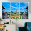 Wrigley Field Chicago Cubs Panoramic Art Multi-Piece Canvas
