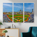 Wrigley Field Chicago Cubs Panoramic Canvas Print –