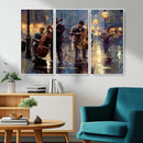 Afro Abstract Jazz Music Wall Art Canvas Print – Colorful