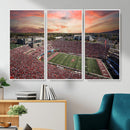 Indiana Memorial Stadium Wall Art Canvas Print, Framed