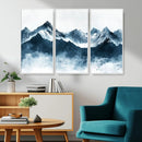 Snowy Peaks Wall Art – Framed Misty Mountain Canvas Artwork by MyGreatCanvas | Canvas Wall Art Prints | Photo Prints & Wall Decor
