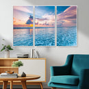 Ocean Sunset Canvas Wall Art Print – Tranquil Seascape