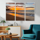Sunset Wall Art Print - Stunning Beach Sunset Canvas Artwork