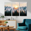 Misty Forest Wall Art – Framed Sunrise Pines Canvas Artwork, by MyGreatCanvas | Canvas Wall Art Prints | Photo Prints & Wall Decor