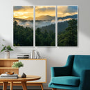 Mountain Sunrise Wall Art – Framed Pine Forest Canvas by MyGreatCanvas | Canvas Wall Art Prints | Photo Prints & Wall Decor