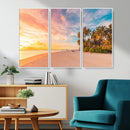 Tropical Beach Wall Art Canvas Print – Framed Palm Trees by MyGreatCanvas | Canvas Wall Art Prints | Photo Prints & Wall Decor
