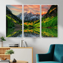 Maroon Bells Lake Wall Art Canvas Print – Framed Majestic