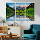 Maroon Bells Lake Wall Art Canvas Print – Framed Majestic