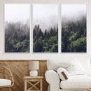 Misty Forest Wall Art Canvas Print – Foggy Pines Pine Valley by MyGreatCanvas | Canvas Wall Art Prints | Photo Prints & Wall Decor