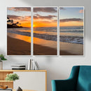 Tropical Beach Wall Art – Framed Sunset Ocean Canvas by MyGreatCanvas | Canvas Wall Art Prints | Photo Prints & Wall Decor