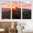 Mountain Sunrise Wall Art Canvas Print – Alpine Ridge by MyGreatCanvas | Canvas Wall Art Prints | Photo Prints & Wall Decor