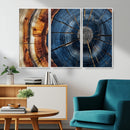 Framed Abstract Tree Ring Wall Art Print Natural Rustic Wood by MyGreatCanvas | Canvas Wall Art Prints | Photo Prints & Wall Decor