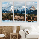 Grand Teton Park Wall Art Canvas Print – Framed Alpine Lake
