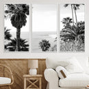 Palm Trees Wall Art Canvas Print – Framed Coastal Ocean