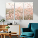Pastel Grasses Wall Art Canvas Print – Framed Soft Meadow