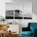 Black Wave Wall Art Canvas Print – Framed Abstract Surf by MyGreatCanvas | Canvas Wall Art Prints | Photo Prints & Wall Decor