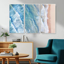 Aerial Ocean View Wall Art Canvas Print – Framed Soft Blue by MyGreatCanvas | Canvas Wall Art Prints | Photo Prints & Wall Decor