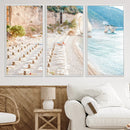 Beach Wall Art Canvas Print – Framed Coastal Seascape Summer