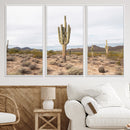 Saguaro Cactus Wall Art Canvas Print – Framed Desert