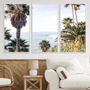 Coastal Palm Trees Wall Art Canvas Print – Framed Ocean