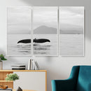 Whale Tail Wall Art – Framed Black White Ocean Canvas by MyGreatCanvas | Canvas Wall Art Prints | Photo Prints & Wall Decor