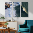 Ocean Wave Wall Art – Aerial Coastal View Canvas Artwork, by MyGreatCanvas | Canvas Wall Art Prints | Photo Prints & Wall Decor