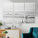 Surfer Silhouette Wall Art Canvas Print – Framed Calm Ocean by MyGreatCanvas | Canvas Wall Art Prints | Photo Prints & Wall Decor
