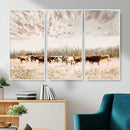 Longhorn Cattle Wall Art Canvas Print – Framed Texas Ranch