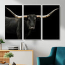 Longhorn Cattle Wall Art Canvas Print – Framed Texas Ranch by MyGreatCanvas | Canvas Wall Art Prints | Photo Prints & Wall Decor