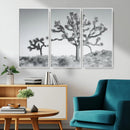 Joshua Tree Wall Art Canvas Print – Framed Black White