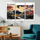 Modern Mount Fuji Wall Art Canvas Print – Framed Abstract