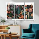 Modern Japanese Wall Art Canvas Print – Framed Abstract