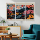 Modern Japanese Wall Art Canvas Print – Framed Contemporary