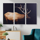 Rustic Elk Wall Art Canvas Print – Framed Moody Wildlife Art by MyGreatCanvas | Canvas Wall Art Prints | Photo Prints & Wall Decor