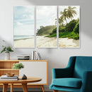 Relaxing Beach Wall Art Canvas Print – Framed Ocean View
