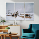Bison Wildlife Wall Art Canvas Print – Framed Snowy Prairie by MyGreatCanvas | Canvas Wall Art Prints | Photo Prints & Wall Decor