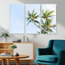 Palm Trees Wall Art Canvas Print – Framed Tropical Coastal