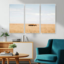 Bison Grassland Wall Art – Framed Minimal Nature Canvas by MyGreatCanvas | Canvas Wall Art Prints | Photo Prints & Wall Decor