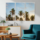 Palm Trees Wall Art Canvas Print – Framed Tropical Vibes