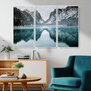 Mountain Lake Wall Art Canvas Print – Framed Toblacher See