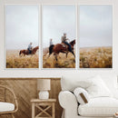 Western Cowboys Wall Art Canvas Print – Rustic Prairie