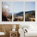 Rustic Landscape Wall Art Canvas Print – Serene Valley Scene