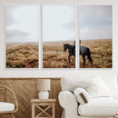 Cowboy Wall Art Canvas Print – Framed Western Rustic Ranch