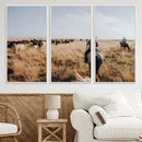 Western Wall Art Canvas Print – Framed Cowboy Cattle Drive by MyGreatCanvas | Canvas Wall Art Prints | Photo Prints & Wall Decor