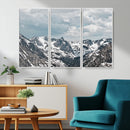 Snowy Peaks Wall Art Canvas Print – Alpine Wilderness
